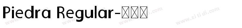 Piedra Regular字体转换